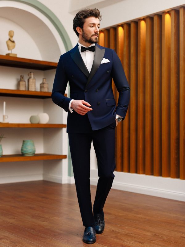 Navy Double Breasted Tuxedo 2-Piece