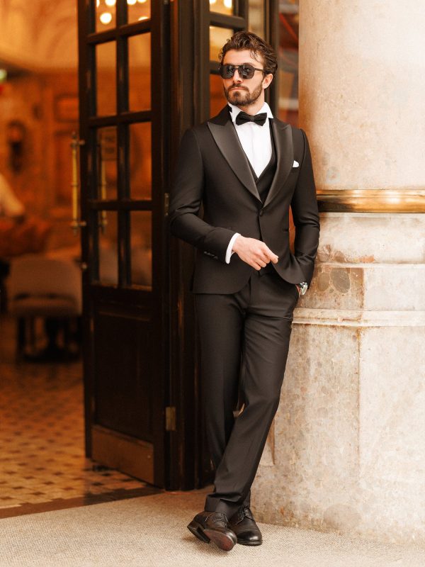 Black Slim-Fit Tuxedo 3-Piece